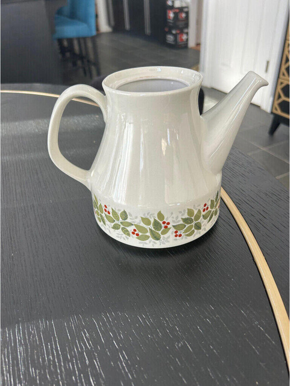 Figgjo Norway Flameware Brazil Pattern Teapot Scandinavian